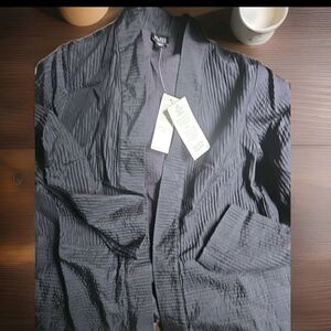 ☕️$238- RETAIL NWT EILEEN FISHER QUILRED SILK HABUTAI SHAPED KIMONO JACKET
